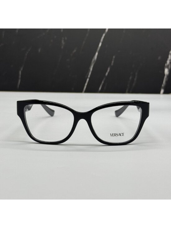 Versace VE3347 GB1 Black Cat Eye Women Eyeglasses Authentic NEW main image 11